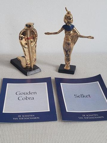 Lot de 2 statuettes égyptiennes – Franklin Mint – 1989