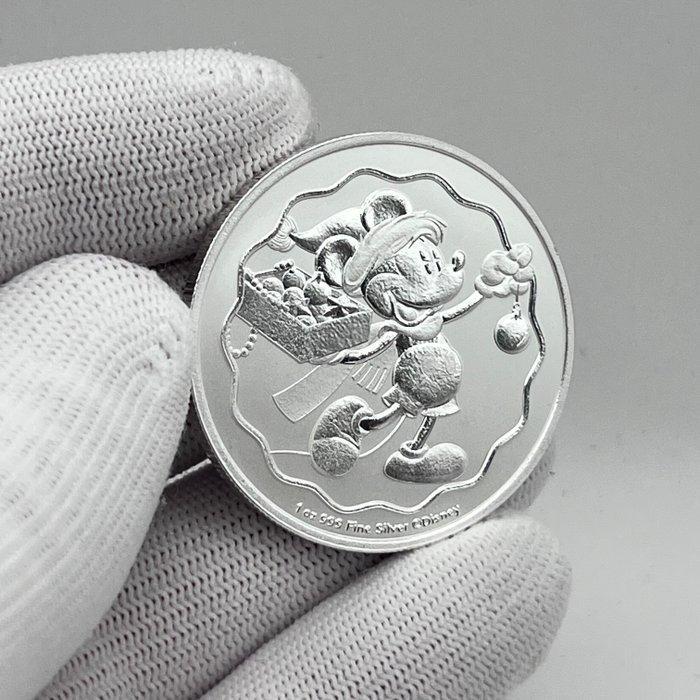 Niue. 2 Dollars 2025 – Disney Season’s Greetings – 1 oz, Postzegels en Munten, Munten | Europa | Niet-Euromunten