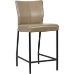 Set van 10 Leren barkrukken Revolt laag - Granada Taupe, Ophalen of Verzenden