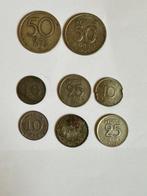Zweden. Lot of 8 coins: 10, 25, 50 Öre 1894/1954 (Zonder, Gestempeld