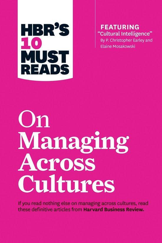 HBRs 10 Must Reads on Managing Across Cultures (with, Boeken, Taal | Engels, Gelezen, Verzenden