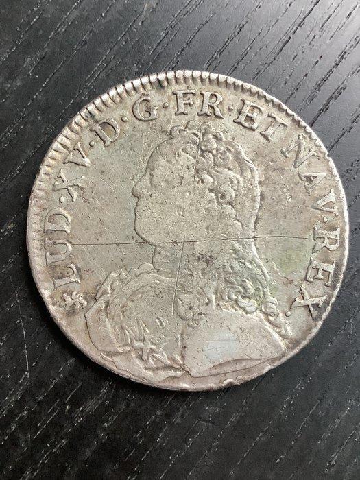 Frankrijk. Louis XV (1715-1774). Ecu 1726-T, Nantes (Zonder, Postzegels en Munten, Munten | Europa | Euromunten