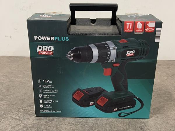 Veiling - Powerplus schroef- en boormachine POW8060, Bricolage & Construction, Outillage | Foreuses