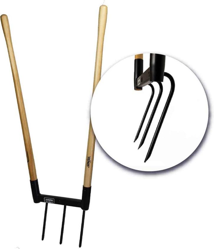 de Woeler DW3 - Woelvork Grelinette -, Tuin en Terras, Hand-tuingereedschap, Zo goed als nieuw, Verzenden