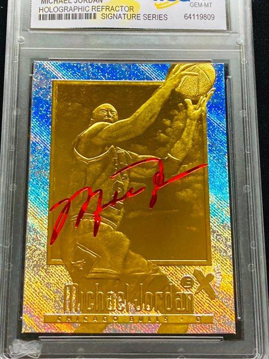 1996 Skybox Michael Jordan Holographic Refractor - Signature, Verzamelen, Stickers