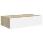 Wandrek met lade | 40cm | Eiken look | Tweede Kansje, Verzenden, Nieuw