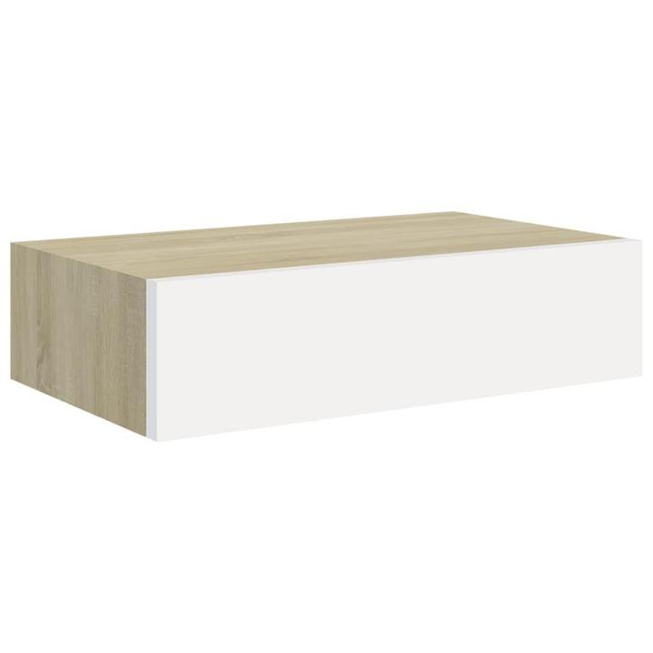 Wandrek met lade | 40cm | Eiken look | Tweede Kansje, Huis en Inrichting, Woonaccessoires | Wandplanken en Boekenplanken, Nieuw