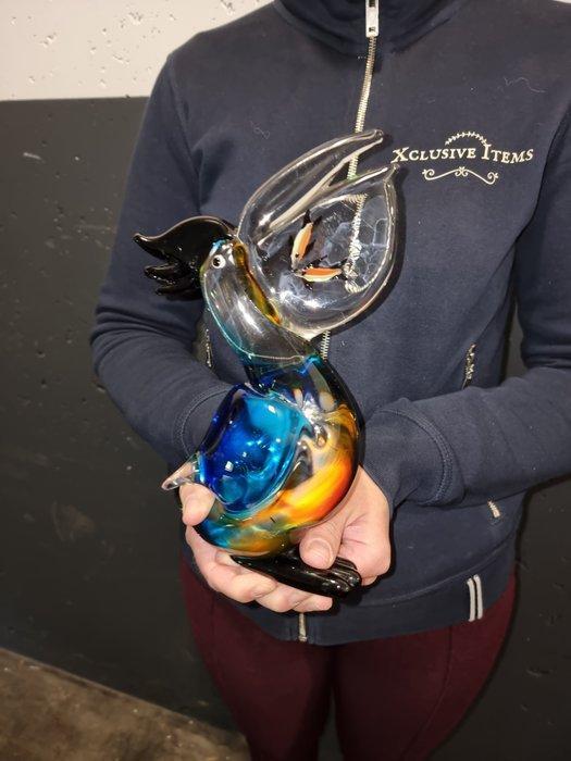 Beeld, Large Pelican - Glass Art - 25 cm - Glas - 2026, Antiquités & Art, Art | Objets design