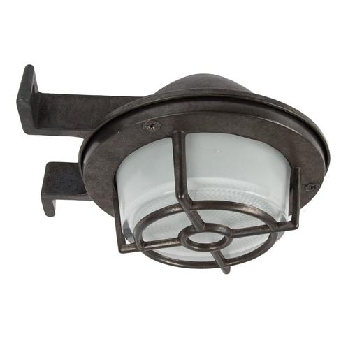 Scheepslampen &amp; Maritiem Neptunes Wandlamp Zwart Brons, Tuin en Terras, Buitenverlichting, 50 tot 250 watt, Nieuw, Overige materialen