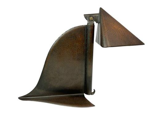 koperen bureaulamp - Amsterdamse School - in de stijl van, Antiek en Kunst, Kunst | Designobjecten