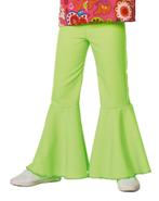 Hippie 60S Broek Groen Kind, Kinderen en Baby's, Carnavalskleding en Verkleedspullen, Verzenden, Nieuw