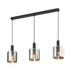 Hanglamp 3xE27 Smoky Glass, Huis en Inrichting, Verzenden, Nieuw, Metaal, Trendy verlichting