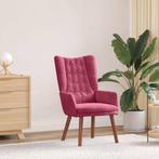 vidaXL Ontspanningsstoel Wijnrood 63 x 67 x 94 cm Fluweel, Huis en Inrichting, Fauteuils, Verzenden, Nieuw