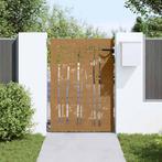 vidaXL Poort 85x125 cm bamboe-ontwerp cortenstaal, Verzenden, Nieuw