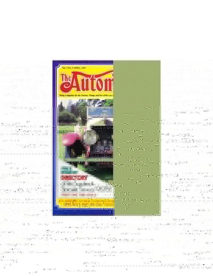 1987 THE AUTOMOBILE MAGAZINE 02, Boeken, Auto's | Folders en Tijdschriften, Ophalen of Verzenden