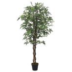 vidaXL Kunstplant esdoornboom 336 bladeren 120 cm groen, Verzenden, Nieuw