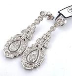 Oorbellen Platina - 3.00ct. tw. Diamant (Natuurlijk), Handtassen en Accessoires, Oorbellen, Nieuw