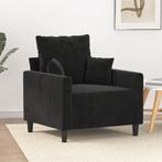 vidaXL Fauteuil Noir 60 cm Velours, Verzenden