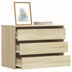 vidaXL Ladekast 80x41x58 cm bewerkt hout sonoma eikenkleurig, Verzenden, Nieuw
