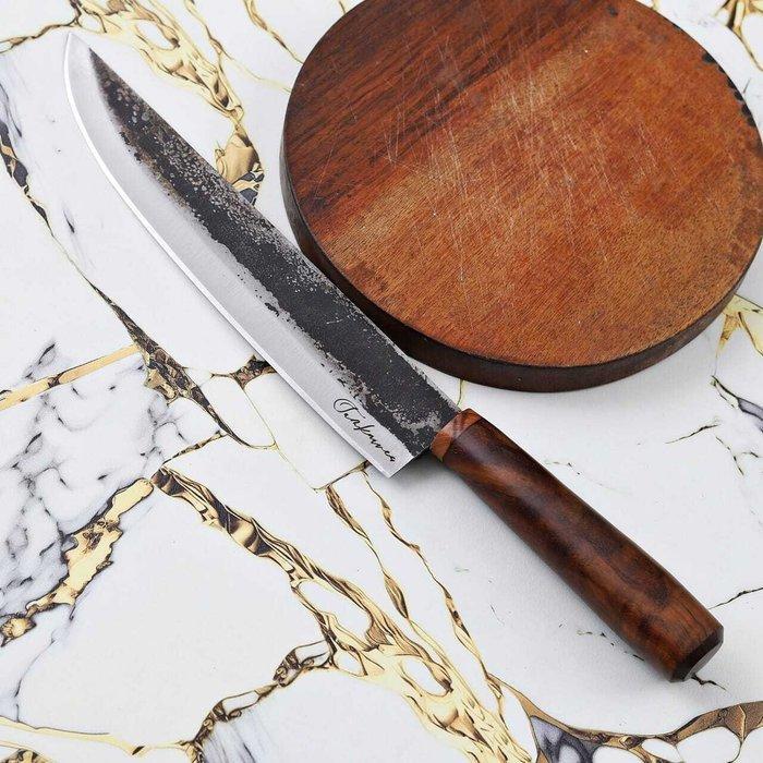 Keukenmes - R681 - Olive - Italië - chefs Gyuto mes, Antiquités & Art, Antiquités | Ustensiles de cuisine