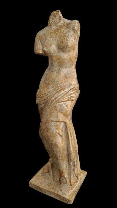 Figuur - Venus van Milo in marmerpoeder, Antiquités & Art, Curiosités & Brocante
