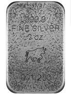Wereld. Silver bar ND Terminator + Fuchs, 2 Oz (.999)