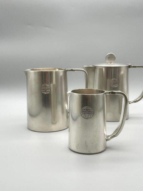 Orfèvre Béard (Montreux) - Service à thé et café (4) -, Antiek en Kunst, Kunst | Designobjecten