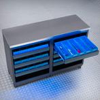 Datona Werkbank PREMIUM RVS werkblad met opbergbakken – 136, Doe-het-zelf en Bouw, Werkbanken, Ophalen of Verzenden, Nieuw