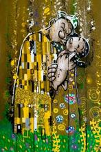 Elisée Skayzoo (1984) - Le baiser de Klimt : Popeye et Olive