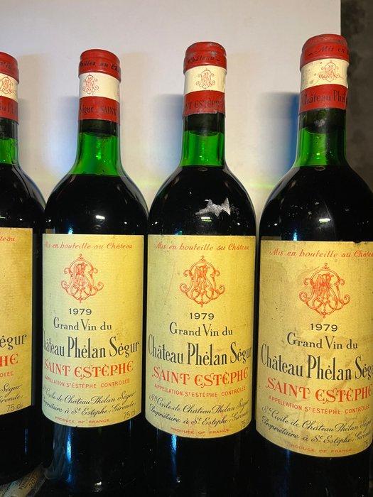 1979 Chateau Phélan Ségur - Saint-Estèphe - 6 Flessen (0.75, Collections, Vins