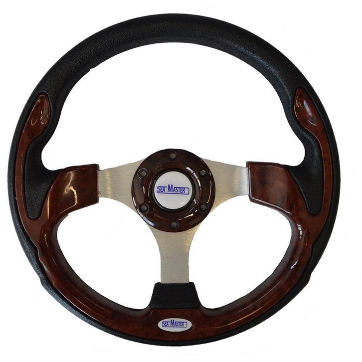 Seamaster Stuurwiel Boot 350mm Houtlook, Watersport en Boten, Accessoires en Onderhoud, Nieuw, Ophalen of Verzenden