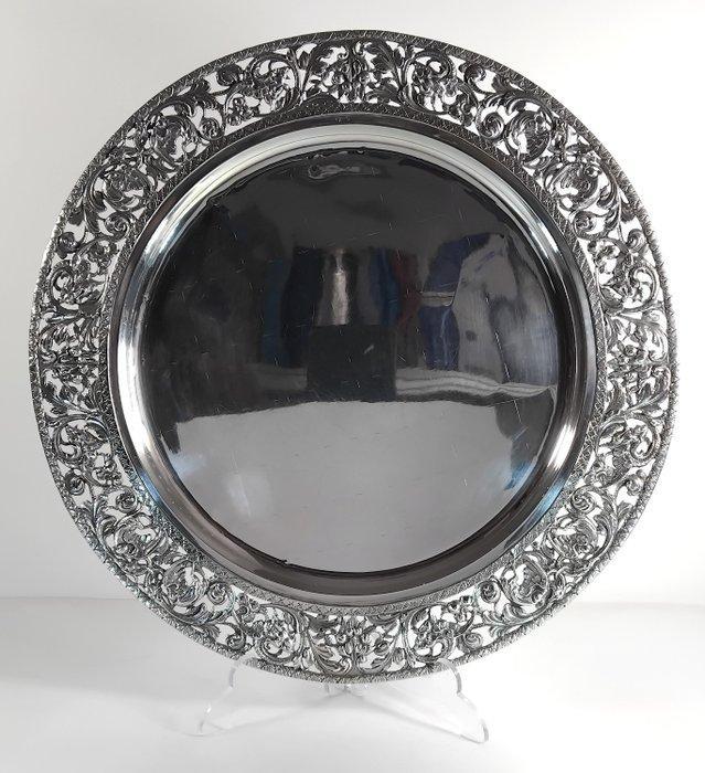 Serveerschaal - .916 (88 Zolotniki) zilver, Antiek en Kunst, Antiek | Zilver en Goud