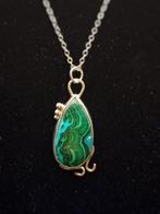 Bijou unique et artisanal en argent 925 avec Malachite et, Verzamelen