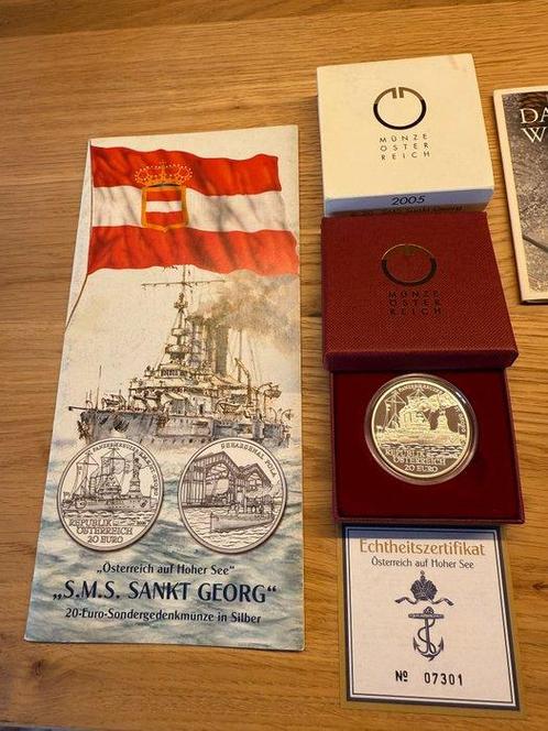 Autriche. 5 Stück Silbermünzen (ca. 88 Gramm) Konvolut, Postzegels en Munten, Munten | Europa | Niet-Euromunten