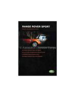 2004 RANGE ROVER SPORT BESTUURDERSINFORMATIE INSTRUCTIEBOE.., Autos : Divers, Ophalen of Verzenden