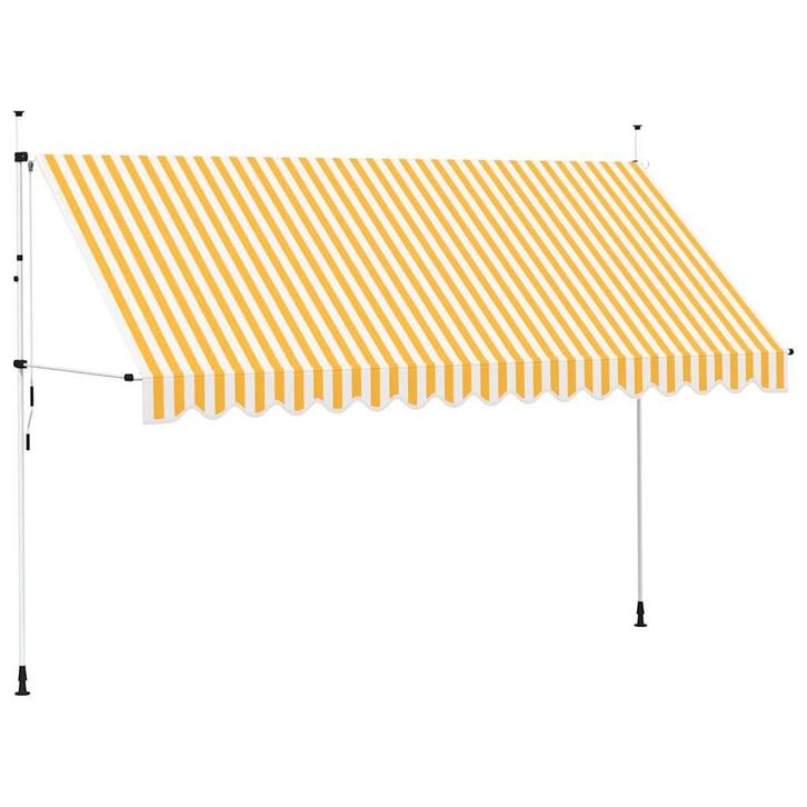 Handmatige Luifel 4m Oranje | OP = OP! | Topdeal voor terras, Tuin en Terras, Zonneschermen, 250 cm tot 450 cm, Nieuw, Uitvalscherm