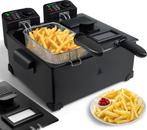 Dubbele frituurpan - 2x3L - 1800W - Zwart - Aigostar, Verzenden, Nieuw