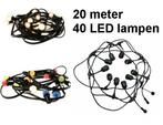 LED Licht snoer - 20 meter - 40 lampen - compleet, Télécoms, Verzenden