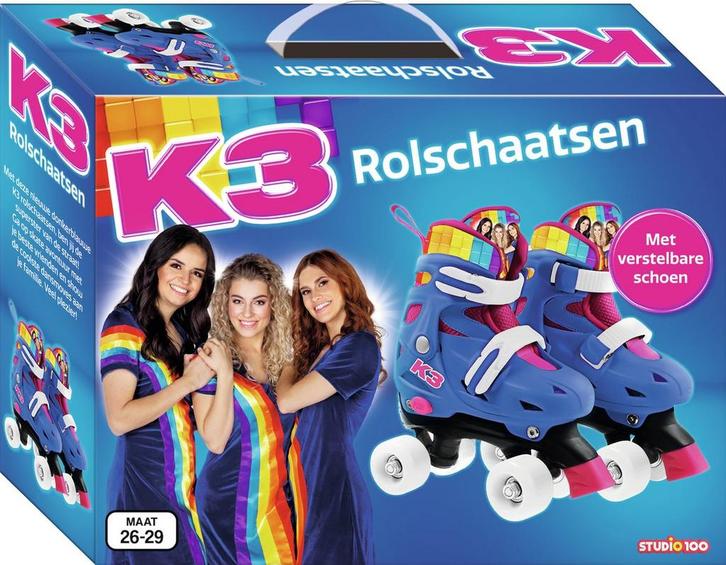K3 rolschaatsen maat 26/29 - regenboog - met verstelbare, Kinderen en Baby's, Speelgoed | Duplo en Lego, Verzenden