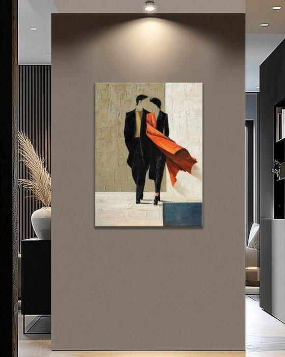 Pippo - Quiet Steps Home, Antiek en Kunst, Kunst | Schilderijen | Modern