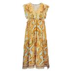 Frogbox • gele midi jurk • 36, Verzenden, Geel, Nieuw, Maat 36 (S)