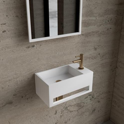 Fonteinset BWS Solid Surface Met Handdoekhouder Rechts Mat, Doe-het-zelf en Bouw, Sanitair, Overige typen, Nieuw, Ophalen of Verzenden