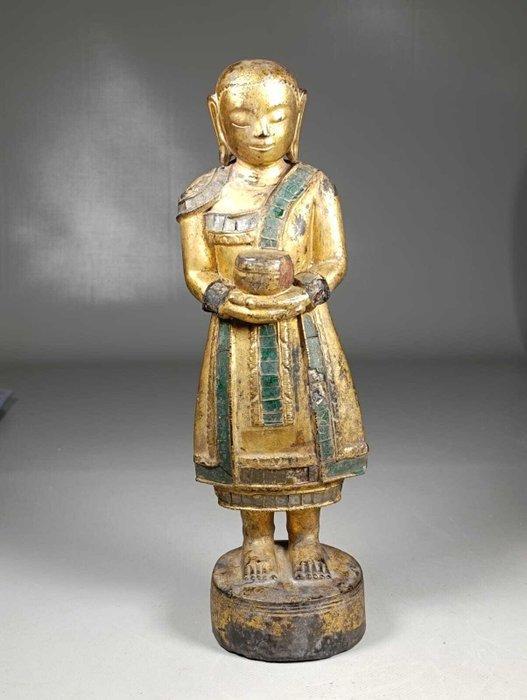 Moine de Bouddha - sculptuur - Myanmar/Birma, Antiek en Kunst, Kunst | Niet-Westerse kunst