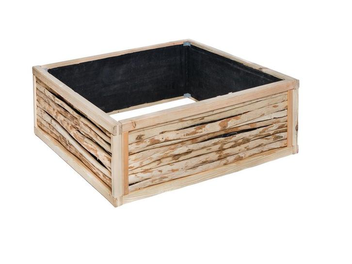 Moestuinbak hout 70 x 70 x 30 cm, Tuin en Terras, Bloembakken en Plantenbakken, Verzenden