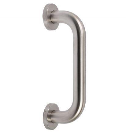 Deurgreep Rond 200 mm mat rvs, Doe-het-zelf en Bouw, Hang- en Sluitwerk, Klink of Kruk, Nieuw, Overige materialen