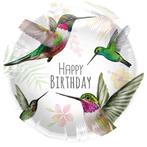 Helium Ballon Happy Birthday Vogel Leeg 45cm, Verzenden, Nieuw