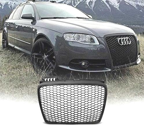CALANDRE AUDI A4 B7 04-09 LOOK RS NOIR BRILLANT, Auto-onderdelen, Carrosserie, Verzenden