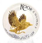 Australië. 1 Dollar 2024 Kookaburra - Gilded, 1 Oz (.999), Timbres & Monnaies, Monnaies | Europe | Monnaies non-euro