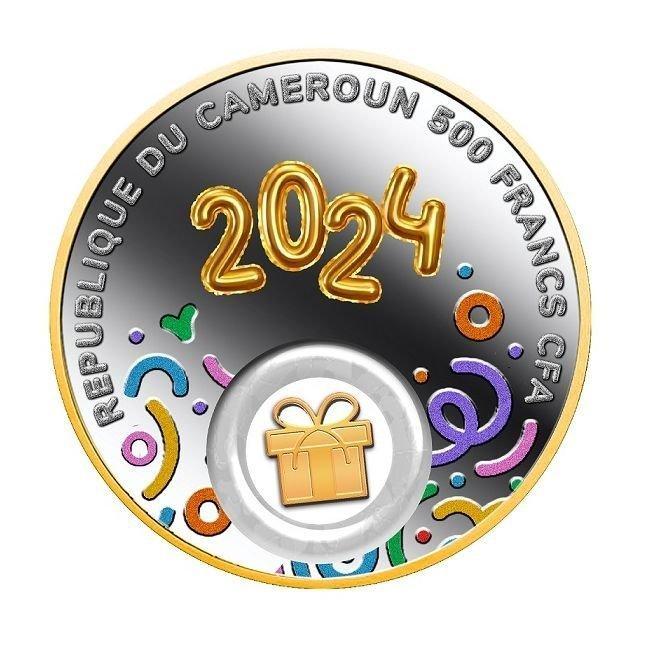 Kameroen. 500 Francs 2024 14.14g 500 CFA Cameroon Happy, Postzegels en Munten, Munten | Europa | Niet-Euromunten