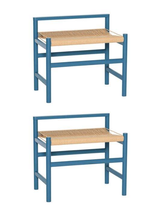 Hübsch - A.D. Copier - Bank (2) - Heritage Bench - petrol -, Antiek en Kunst, Kunst | Designobjecten